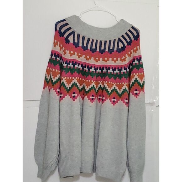 A Maurices Women's Plus Sized Sweater Pullover Fall/Winter Patterned 4X NWT - Picture 11 of 11